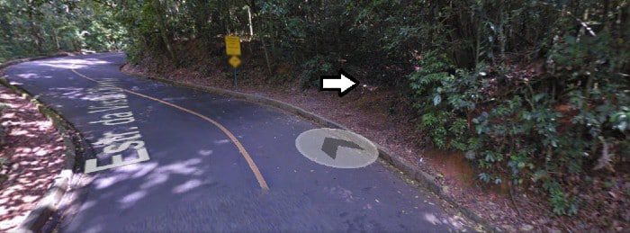 Entrada para a trilha da Cachoeira do Jequitibá