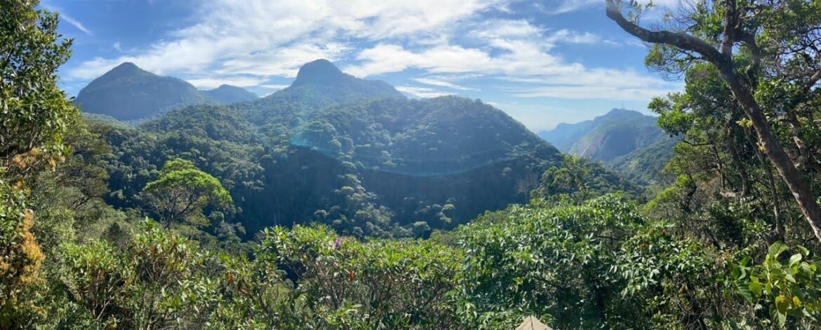 vista do mirante da cascatinha
