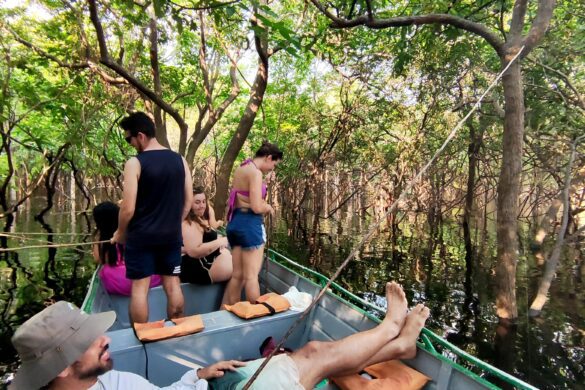 Pescaria de piranha, na selva amazonica