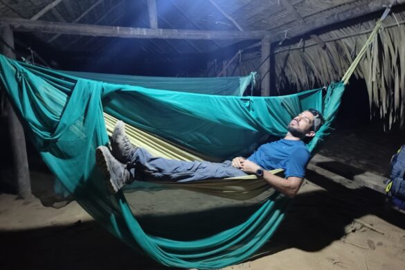 pernoite em rede na selva amazonica